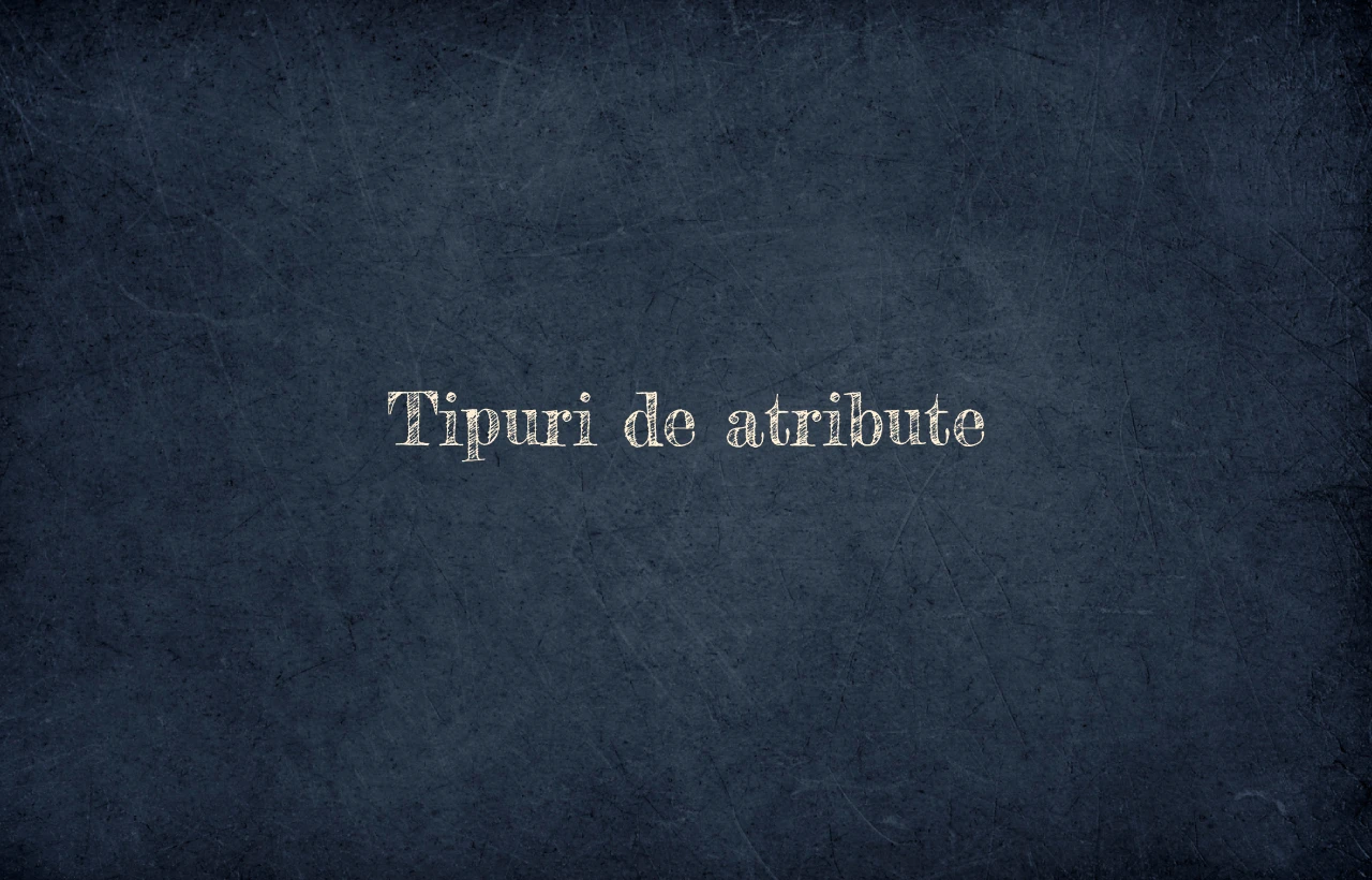 tipuri de atribute