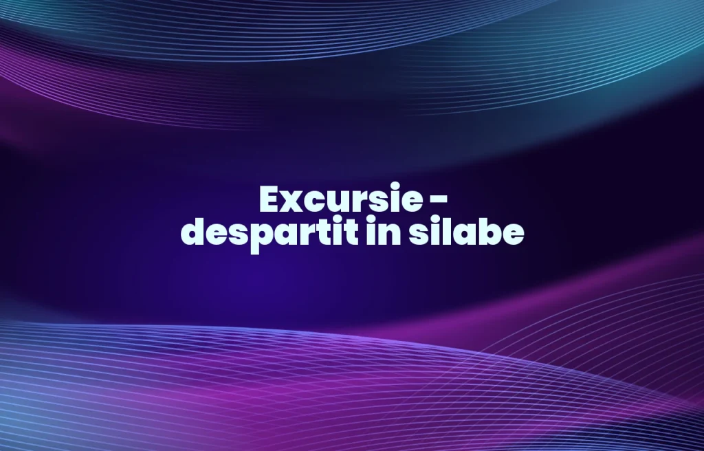 excursie despartit in silabe