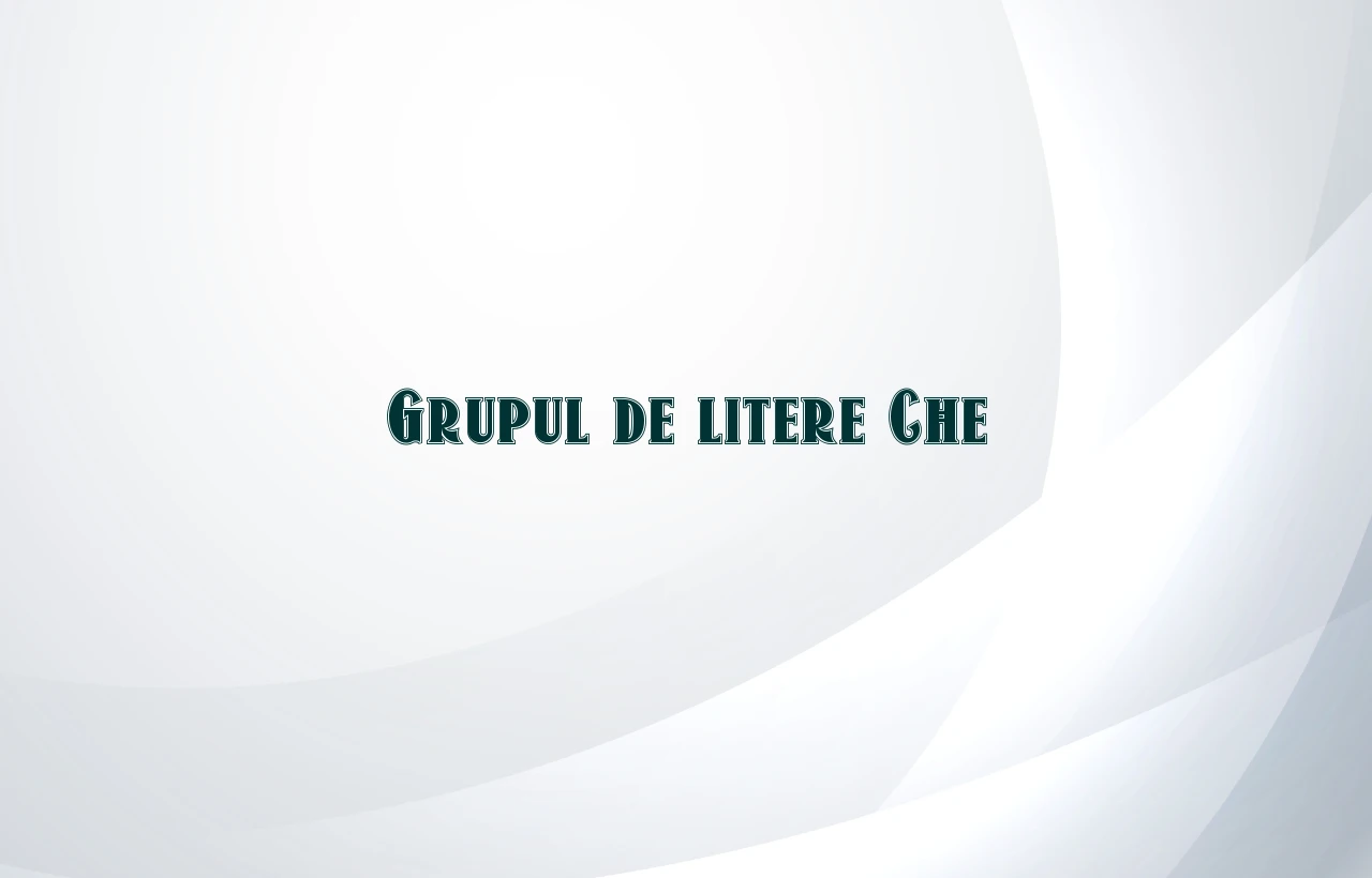 grupul de litere che