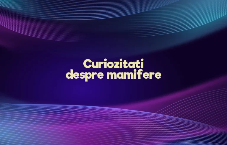 curiozitati despre mamifere