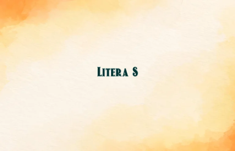 litera s
