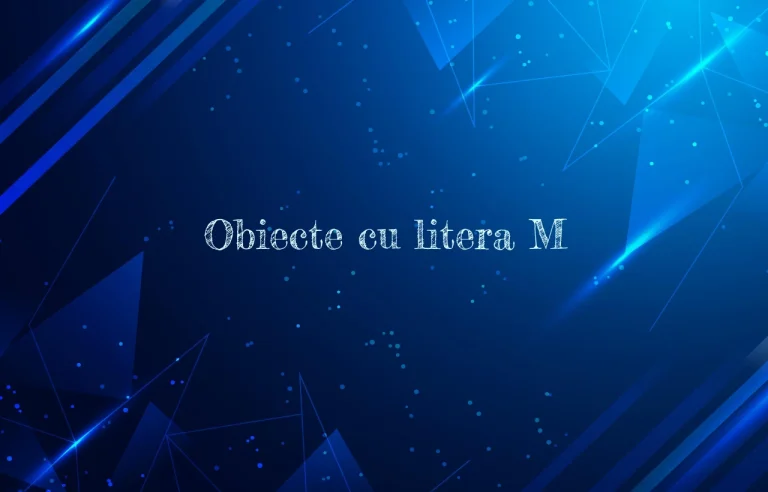 obiecte cu litera m