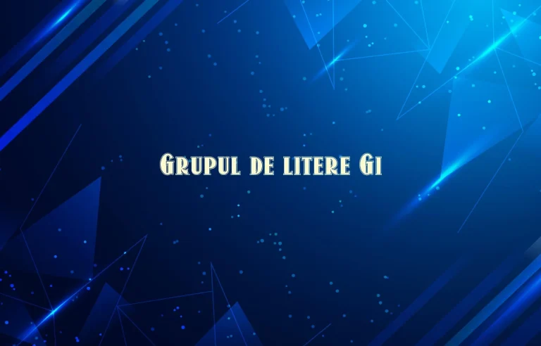 grupul de litere gi