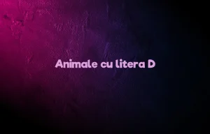 animale cu litera d