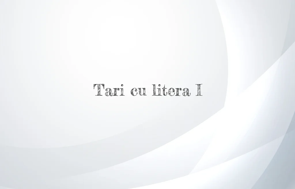 tari cu litera i