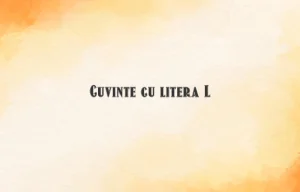 cuvinte cu litera l