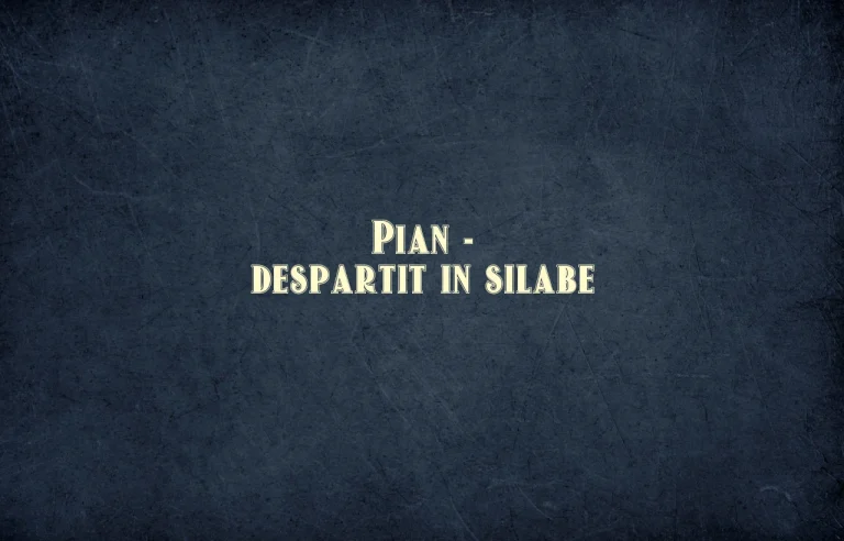 pian despartit in silabe