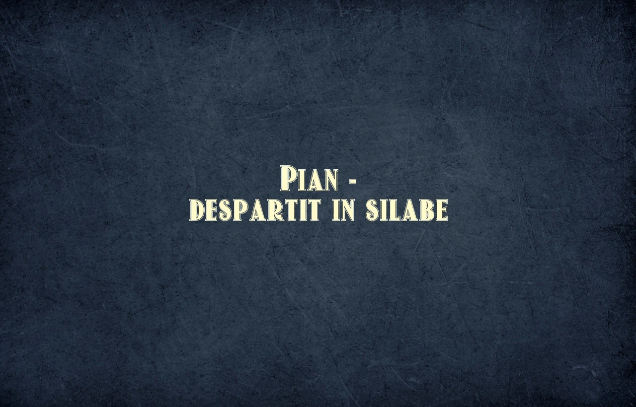 pian despartit in silabe