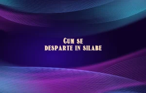 cum se desparte in silabe