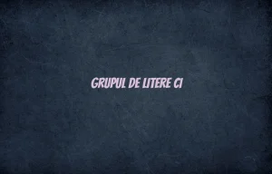 grupul de litere ci