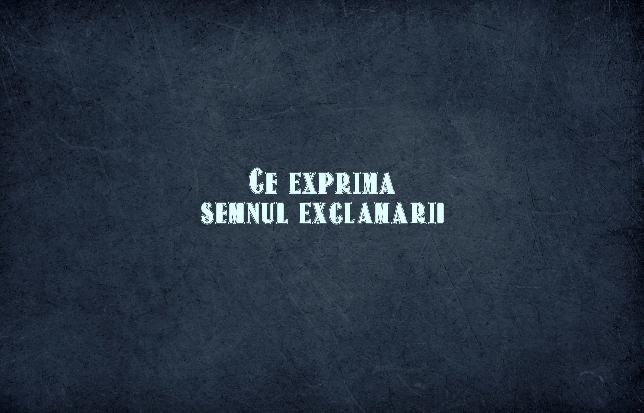 ce exprima semnul exclamarii